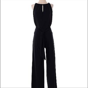 NWT White House Black Market black jumpsuit with tie waist